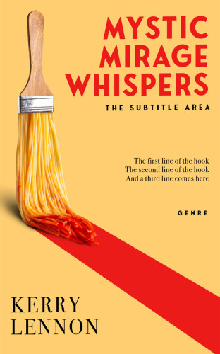 3D mockup of Goldenrod #15647 - Premade Abstract Book Cover