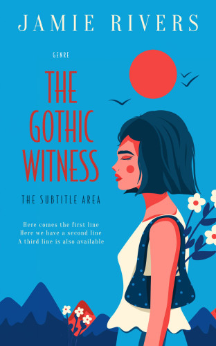 3D mockup of Cerulean #16039 - Premade Chick Lit Book Cover