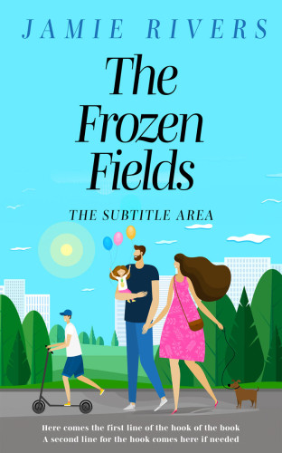 3D mockup of Aquamarine Blue #16130 - Premade Chick Lit Book Cover