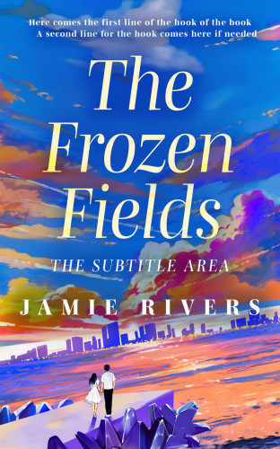 3D mockup of Cerulean Blue #16165 - Premade Romance Book Cover