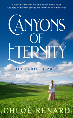 3D mockup of Chathams Blue #16926 - Premade Literary Fiction Book Cover