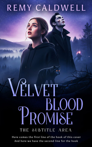 3D mockup of Cold Purple #17385 - Premade Paranormal & Urban Book Cover