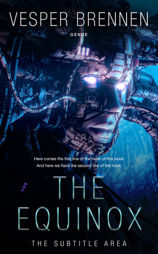 3D mockup of Ebony #20108 - Premade Science Fiction Book Cover