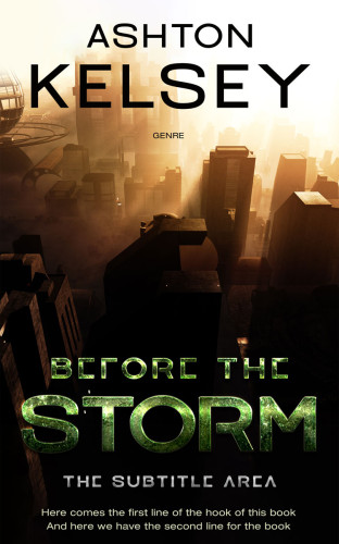 3D mockup of Eternity #20600 - Premade Apocalyptica Book Cover