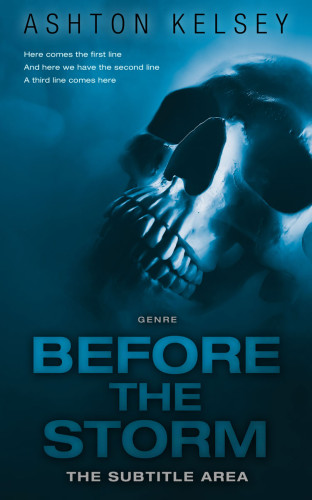 3D mockup of Blue Whale #20668 - Premade Horror Book Cover