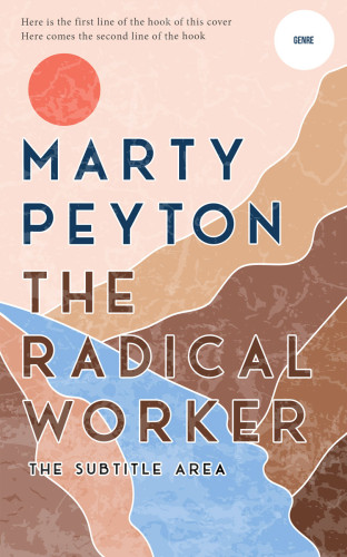 3D mockup of Wafer #21547 - Premade Abstract Book Cover