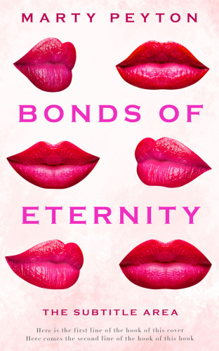 3D mockup of Crimson #21736 - Premade Abstract Book Cover