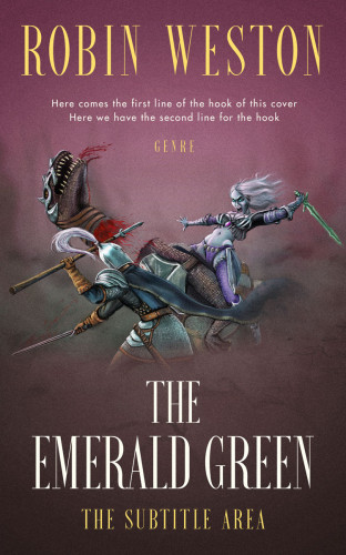 3D mockup of Eggplant #22519 - Premade Fantasy Book Cover