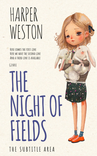 3D mockup of White Linen #22704 - Premade Family & Parenting Book Cover