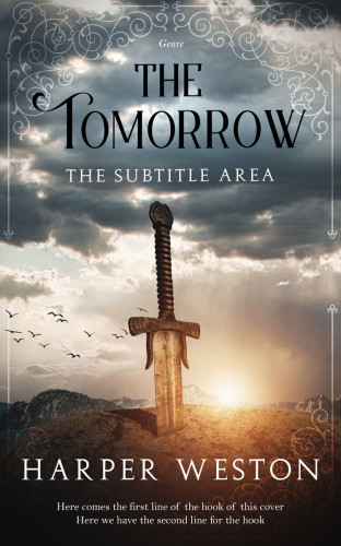 3D mockup of Fuscous Gray #22963 - Premade Historical Book Cover