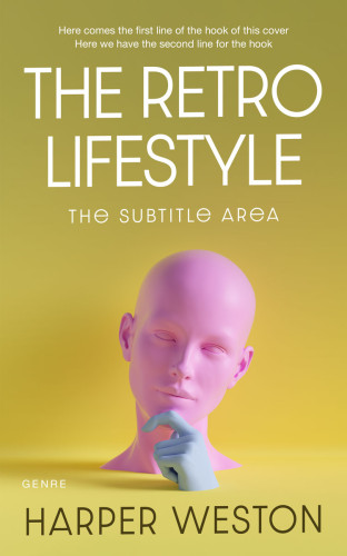 3D mockup of Husk #23344 - Premade Abstract Book Cover