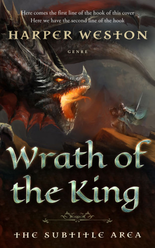 3D mockup of Cocoa Brown #23878 - Premade Fantasy Book Cover