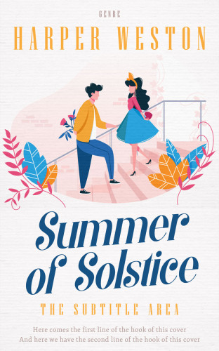 3D mockup of Soft Peach #23993 - Premade Romance Book Cover