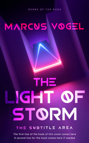 3D mockup of Violet #24628 - Premade Science Fiction Book Cover