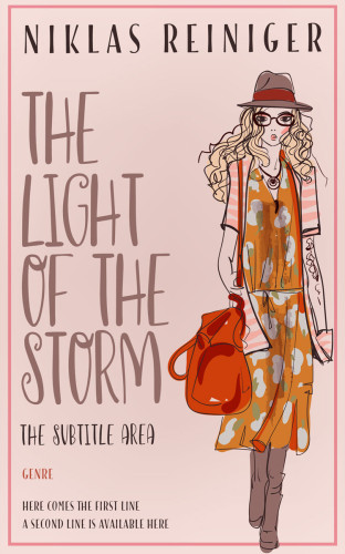 3D mockup of Oyster Pink #24672 - Premade Abstract Book Cover