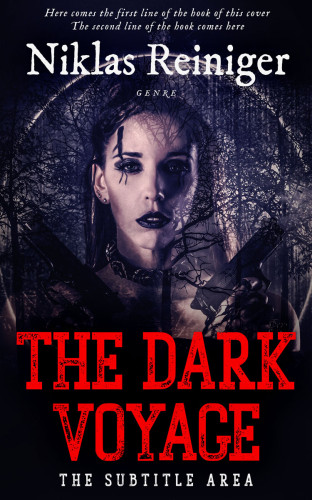 3D mockup of Ebony #24951 - Premade Fantasy Book Cover