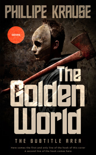 3D mockup of Oil #25106 - Premade Horror Book Cover