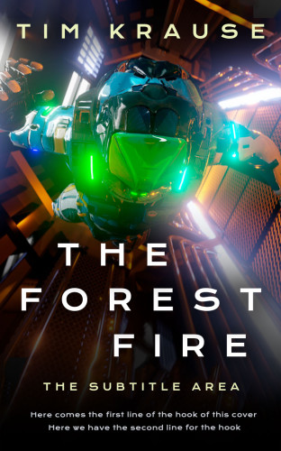 3D mockup of Heavy Metal #25341 - Premade Science Fiction Book Cover