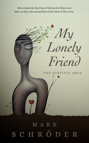 3D mockup of Foggy Gray #25376 - Premade Poetry Book Cover