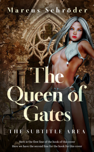 3D mockup of Oil #25419 - Premade Fantasy Book Cover