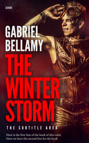 3D mockup of Cinnabar #25913 - Premade Science Fiction Book Cover