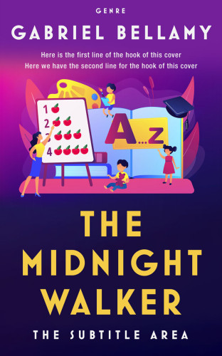 3D mockup of Violet #26030 - Premade Education Book Cover