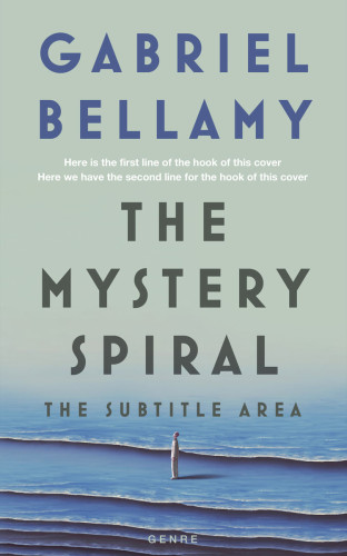 3D mockup of Powder Ash #26051 - Premade Abstract Book Cover