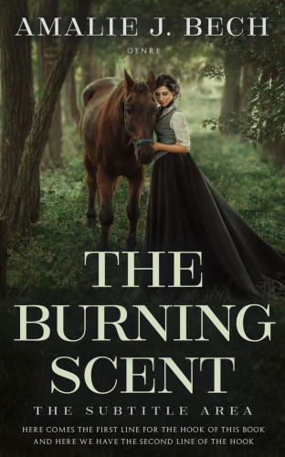 3D mockup of Log Cabin #27841 - Premade Historical Book Cover