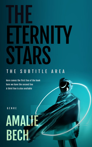 3D mockup of Deep Sea Green #27907 - Premade Science Fiction Book Cover