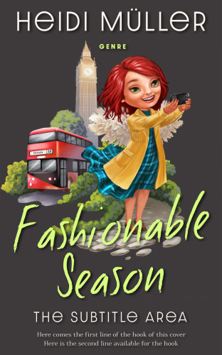 3D mockup of Lunar Green #28406 - Premade Travel Book Cover