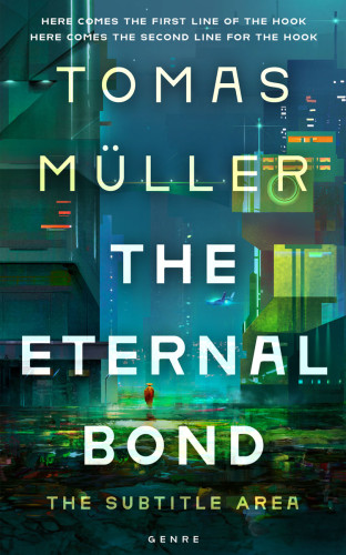 3D mockup of Nile Blue #28501 - Premade Science Fiction Book Cover