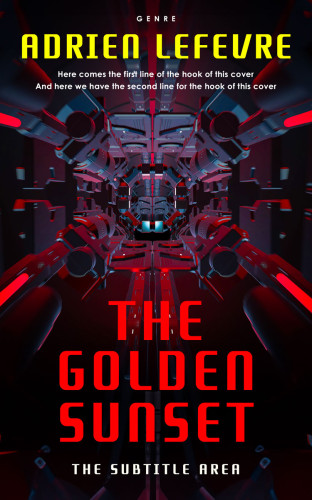 3D mockup of Gondola #29539 - Premade Science Fiction Book Cover