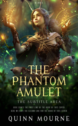 3D mockup of Log Cabin #30035 - Premade Fantasy Book Cover