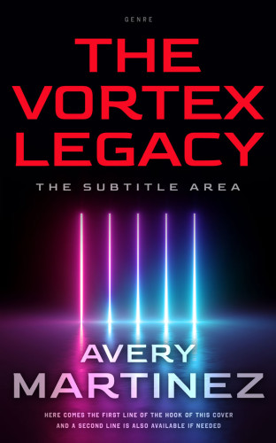 3D mockup of Cranberry #30321 - Premade Science Fiction Book Cover