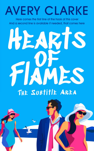 3D mockup of Dodger Blue #30406 - Premade Romance Book Cover