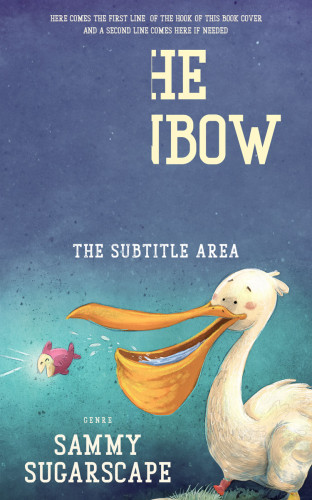 3D mockup of Kashmir Blue #30582 - Premade Children's Book Cover