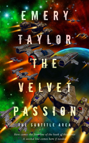 3D mockup of Black Olive #32488 - Premade Science Fiction Book Cover