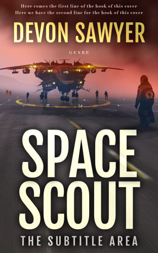 3D mockup of Cashmere #32687 - Premade Science Fiction Book Cover