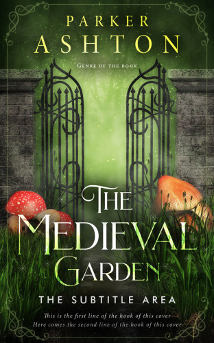 3D mockup of Green Kelp #32789 - Premade Fantasy Book Cover