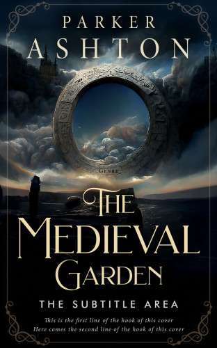 3D mockup of Black #32793 - Premade Fantasy Book Cover