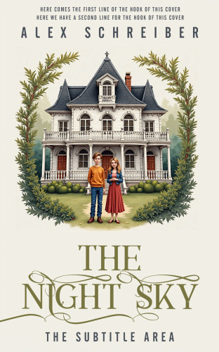 3D mockup of Green White #335738 - Premade Literary Fiction Book Cover