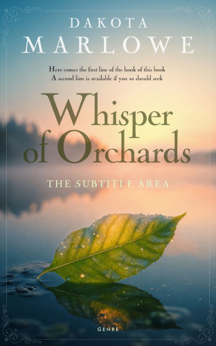 3D mockup of Vanilla #33731 - Premade Poetry Book Cover