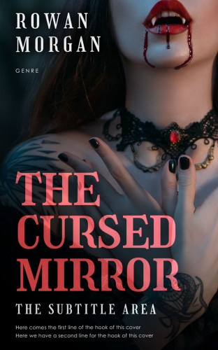 3D mockup of Old Rose #34192 - Premade Horror Book Cover