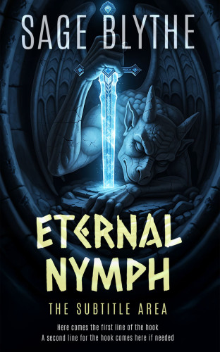 3D mockup of Ebony #35299 - Premade Fantasy Book Cover