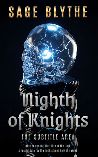 3D mockup of Gray Nickel #35308 - Premade Fantasy Book Cover