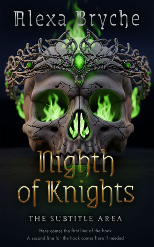 3D mockup of Racing Green #35318 - Premade Fantasy Book Cover