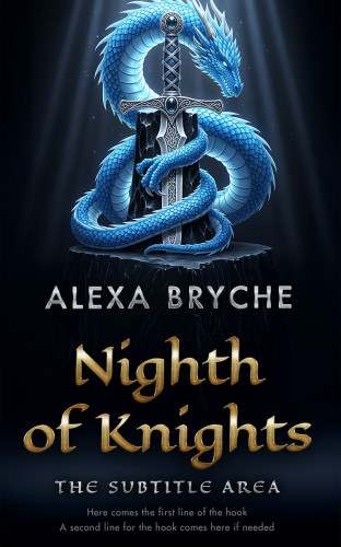 3D mockup of Ebony #35321 - Premade Fantasy Book Cover