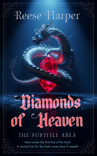 3D mockup of Ebony #35328 - Premade Fantasy Book Cover