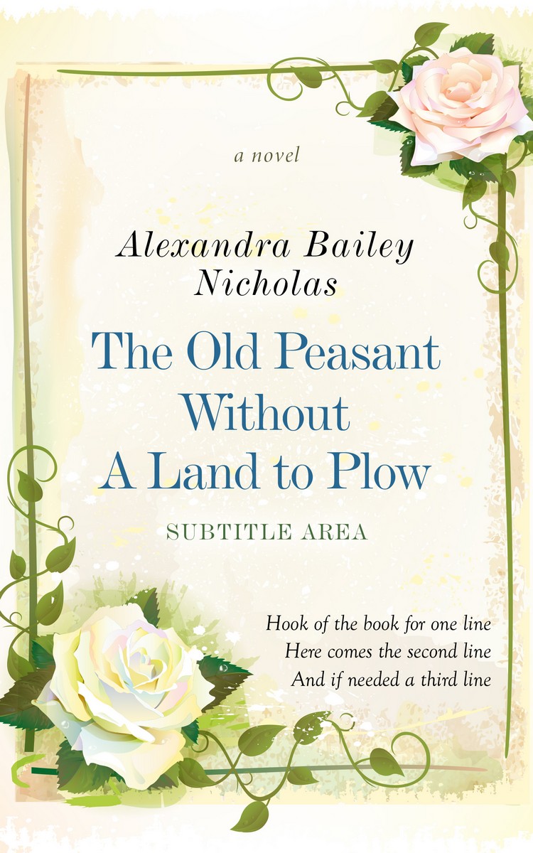 2D view of Premade Poetry Book Cover - Rum Swizzle