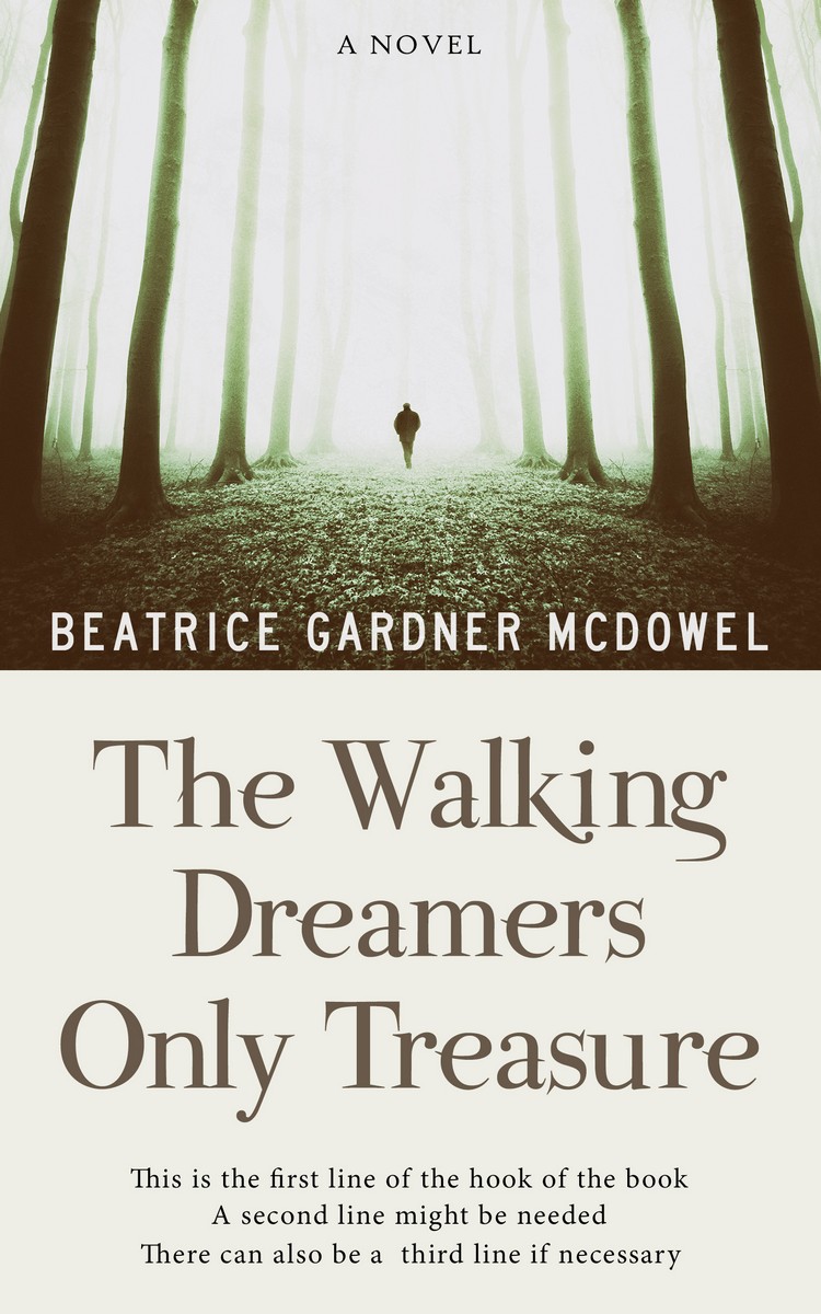 2D view of Premade Horror Book Cover - Lisbon Brown